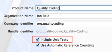 Just click the checkbox to enable Xcode unit testing!